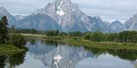 WY 2008-08 Grand Tetons - morning  reflection