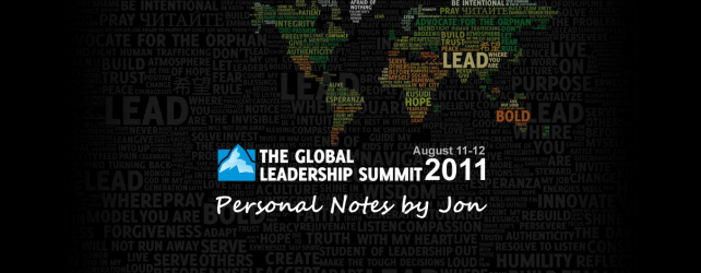 Posting from Leadership Summit