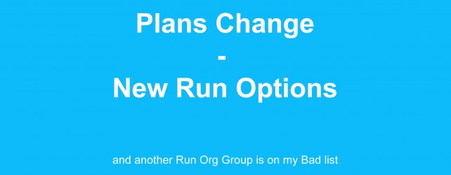 New Run Options – Spring 2013
