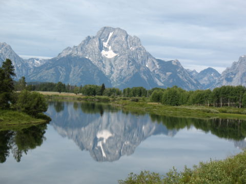 WY 2008-08 Grand Tetons - morning  reflection